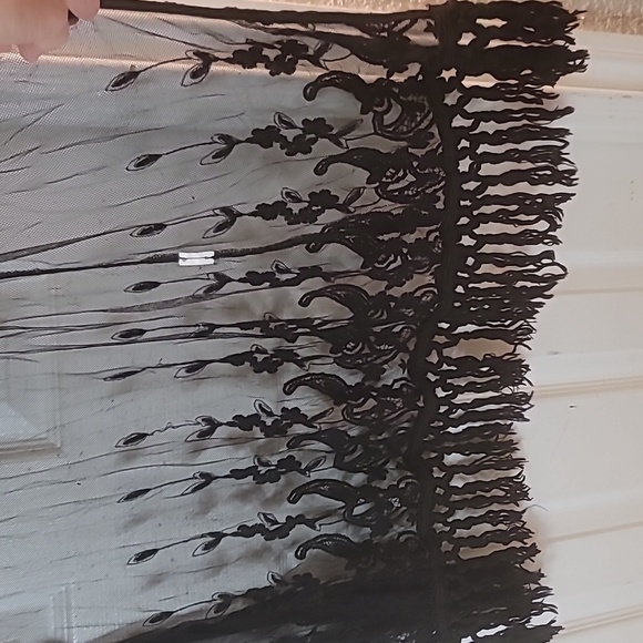 Sheer blk kimono - Picture 7 of 7